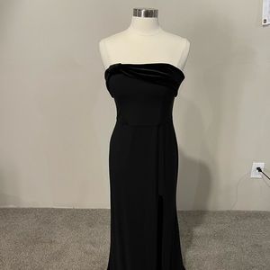 Beautiful , black, strapless cocktail dress . Size 14